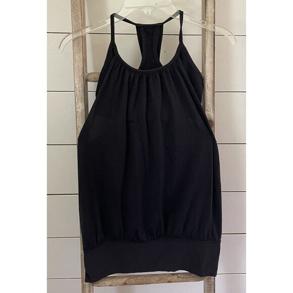 Lululemon No Limits Tank Top Loose Fit with Built-In Sports Bra Black 4 Black - Picture 1 of 5